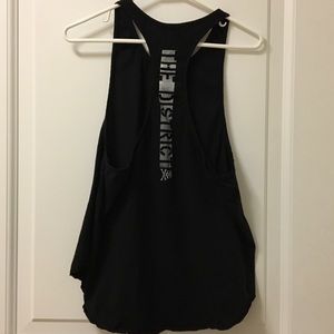 Soulcycle Racerback tank top, The District w skull